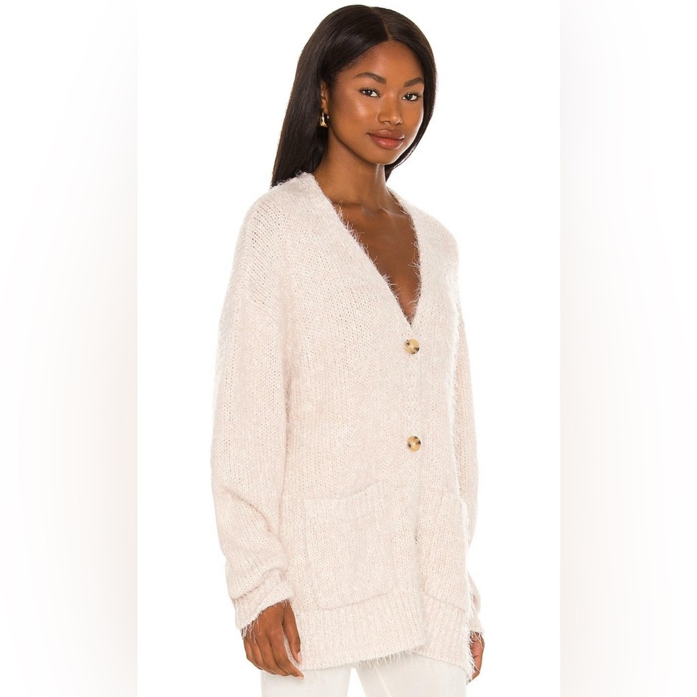 Free People NEVERMIND CARDIGAN IN CREME BRULEE